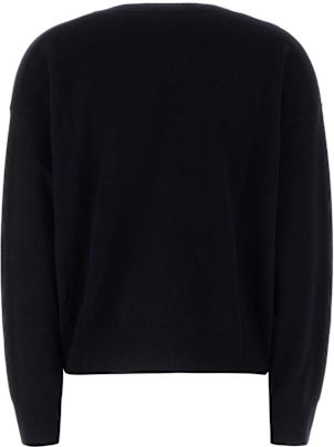 Tシャツ・カットソー VERSACE Midnight Blue Stretch Wool Blend Sweater Versace Midnight Blue Stretch Wool Blend Sweater | italist