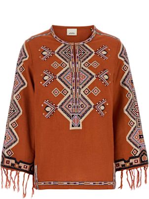 Tシャツ・カットソー Isabel Marant Orange silk Zelda blouse Isabel Marant Orange Silk Zelda Blouse | italist