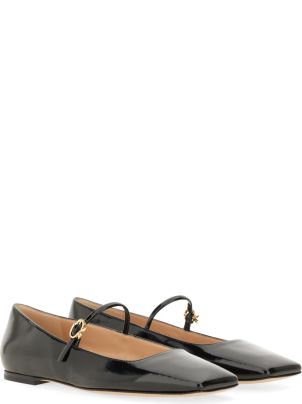 フラットシューズ Gianvito Rossi \"Christina 05\" Ballerina Ballerina Flats Christina 05 leather ballet flats in white - Gianvito Rossi
