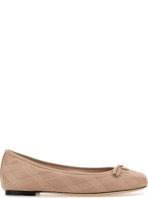 Valentino Garavani Powder Pink Leather Ballerinas | italist Valentino Garavani Powder Pink Leather Ballerinas | italist
