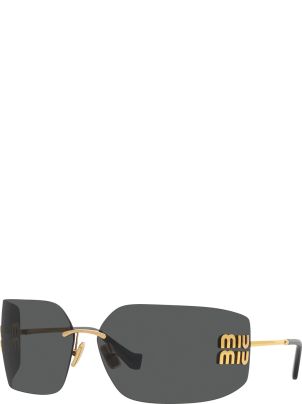 Miu Miu 0mu 54ys Runway 5ak5s0 Oro Sunglasses | italist