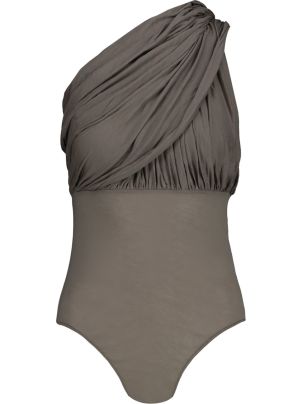 インナー・ルームウェアその他 Rick Owens Drapped Lido Bodysuit RICK OWENS Lido one-shoulder draped cotton-jersey bodysuit