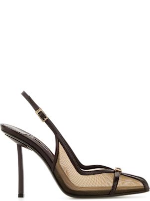 サンダル・ミュール LE SILLA Brown mesh Chanel Vittoria pumps Le Silla Brown Mesh Chanel Vittoria Pumps | italist, ALWAYS