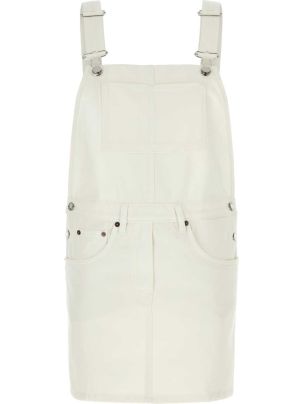 ワンピース PRADA CREAM STRETCH COTTON SWEATSHIRT DRESS Prada Cream Stretch Cotton Sweatshirt Dress | italist