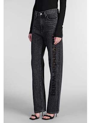 ALEXANDER WANG テラトハンツ 403709F16 001BLACK Alexander Wang wide-leg Jeans | Black | FARFETCH