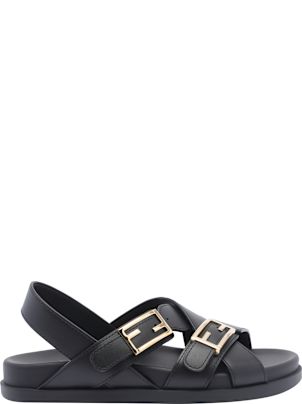 サンダル・ミュール Fendi Sandalo Infradito Fendi Ffold In Pelle Di Serpente Fendi FFold Precious skin Multicolor | Fendi