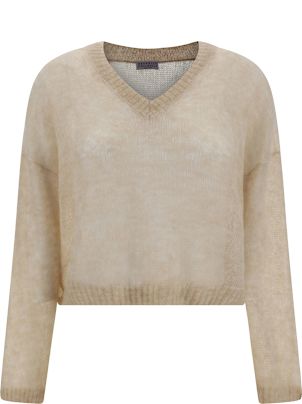 フィットネストップス BRUNELLO CUCINELLI Women Sweater M19122606 C8722 Beige Brunello Cucinelli Sweater Woman Color Beige | ModeSens