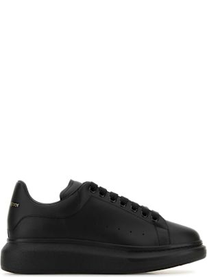 スニーカー Alexander Mcqueen Black Leather Sneakers With Black Leather eCom-553770WIAIG1002_F.jpg?v=1