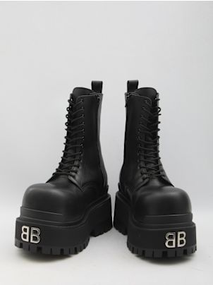 ブーツ Balenciaga Giant Boots Balenciaga Men's Giant Leather Lace-Up Boots - Bergdorf Goodman