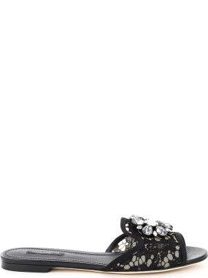 Dolce & Gabbana Taormina Lace Slipper | italist