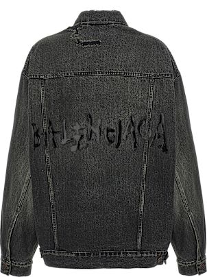 ジャケット BALENCIAGA Denim jacket with used effect Balenciaga Denim Jacket With Used Effect | italist