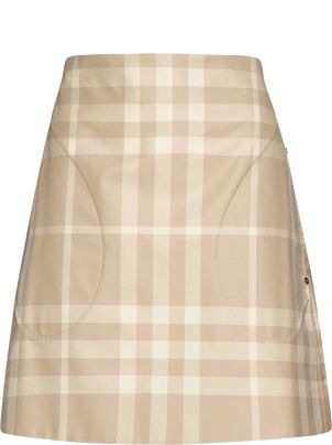 ワンピース BURBERRY Women Mid Skirts 4969514 8095080 C1202 BROWN Burberry Monogram Mini Skirt in Dark Birch Brown | FWRD