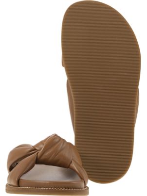 サンダル・ミュール FABIANA FILIPPI Leather slipper with fussbett and knot Fabiana Filippi Leather Slipper With Fussbett And Knot