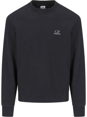 【関税込み】C.P. Company Crewneck sweatshirt with logo C.P. Company - Crewneck Sweatshirt with Logo - Black