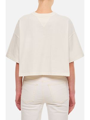 Tシャツ・カットソー BOTTEGA VENETA COTTON CROPPED T-SHIRT Bottega Veneta Cropped T-shirt | italist