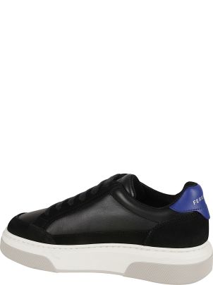 【送料&関税込】Ferragamo cassina Black Leather Blend Sneake Ferragamo 'cassina' Black Leather Blend Sneakers | italist