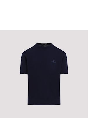 Tシャツ・カットソー ETRO FINE JERSEY T-SHIRT WITH DECORATIVE LINKING Etro Fine Jersey T-shirt With Decorative Linking | italist