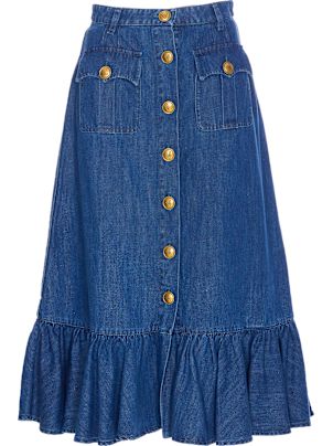 スカート VALENTINO GARAVANI LIGHT DENIM SKIRT Valentino Garavani Light Denim Skirt | italist