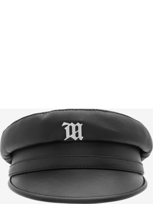 MISBHV Leather Monogram Gavroche Black leather gavroche with metal