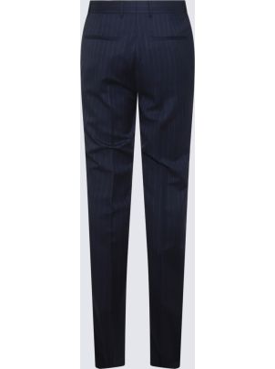 パンツ GIVENCHY Blue Wool Palazzo Pant 328116-43862-GIVENCHY-PLEATED-