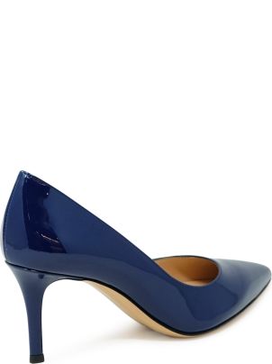 【送料&関税込】Gianvito Rossi G26770.70ric. Vernavy Navy Pa Gianvito Rossi G26770.70ric. Vernavy Navy Patent Pumps