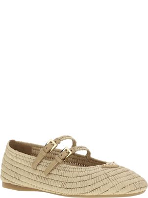 PRADA ロコ ティテル カトホルタ 1MC0252CYS F0002 Prada Crochet Ballerinas | italist