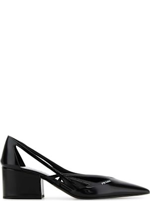 Prada Black Leather Pumps | italist