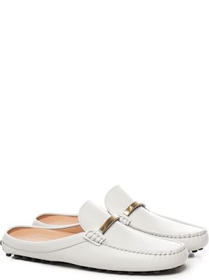 サンダル・ミュール TOD'S RUBBER SABOT IN LEATHER Tod's Sabot Loafer Mules | Black | FARFETCH