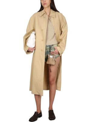 【関税&送料込】Maison Margiela Utility Style Trench Coat Maison Margiela Utility Cotton Trench Coat | Brown | FARFETCH CA