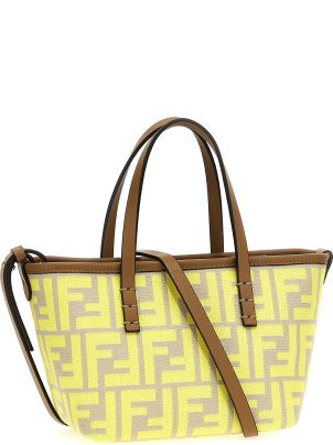 【関税&送料込】Fendi Camel Leather Roll Shopping Bag Fendi 'roll Mini' Shopping Bag | italist