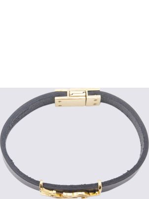 Saint Laurent Black Leather Bracelet | italist