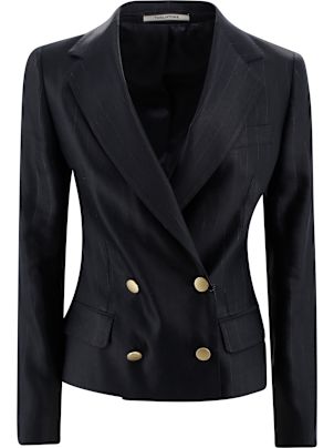 ジャケット TAGLIATORE Women Jackets JPARIGI10B110006 N1125 BLACK Black_moto_jacket_for_women__4