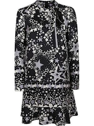 Red Valentino Silk offers Cascading Star Print Dress Size 6 VGUC