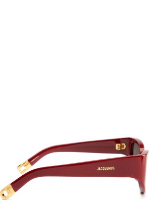【送料&関税込】Jacquemus Gala - Burgundy Sunglasses - Unise Jacquemus Gala - Burgundy Sunglasses | italist
