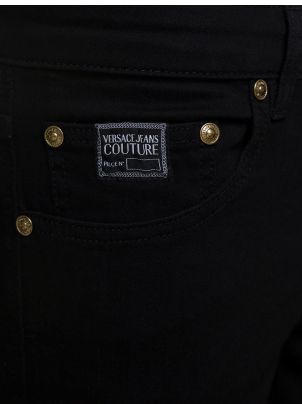 VERSACE JEANS COUTURE スキニージーンズ メタルロゴ SKINNYFIT Versace Jeans Couture Skinny Jeans With Logo In Cotton Denim