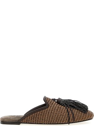 サンダル・ミュール BRUNELLO CUCINELLI Rafialeather sabot Brunello Cucinelli Sabot | italist | REVERSIBLE