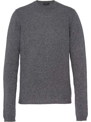 『イズ様』PRADA /M/ウール/カシミヤ/ベージュ/ユニセックス Precious掲載】ウールカシミヤビーバー ピーコート