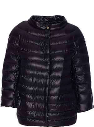 ジャケット HERNO Women Jackets GI000313D 6277RI9300 Black Herno Women's Drawstring Waist Down Jacket | $695.00 | Saint