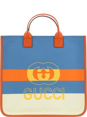 Children's Gucci 'Firenze 1921' tote bag in pink and purple