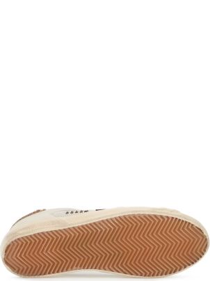 Golden Goose Super-star Canvas And Leather Sneakers