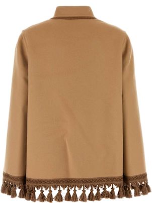 ジャケット Valentino Garavani Camel Wool Blend Jacket Valentino Garavani Camel Wool Blend Coat | italist