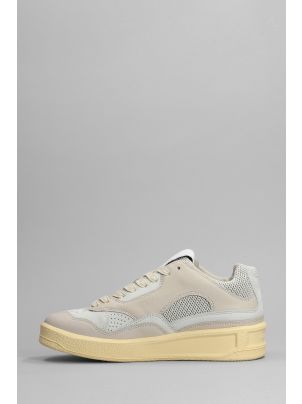 スニーカー Jil Sander Grey canvas and rubber Basket sneakers Jil Sander Grey Canvas And Rubber Basket Sneakers | italist