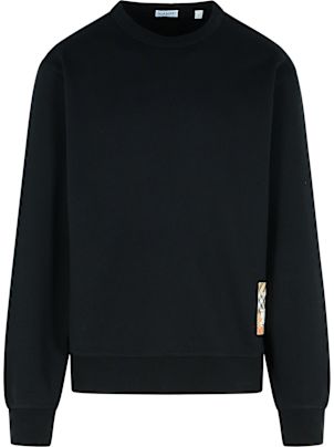 Burberry Black Cotton Sweatshirt | italist