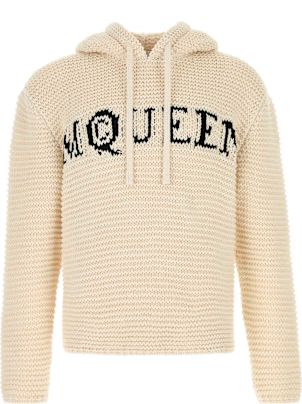 その他 alexander mcqueen Ivory cotton oversize sweatshirt Alexander McQueen Ivory Cotton Sweatshirt | italist, ALWAYS