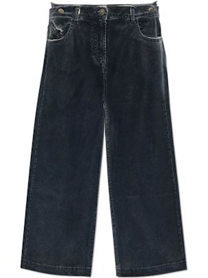 デニム・ジーパン THE ATTICO Woman Jeans Black 241WCP113D066 100 The Attico double-waistband Baggy Jeans | Blue | FARFETCH