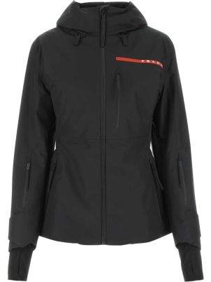 ジャケット PRADA Women Jackets 292250SOOO1WQ8 F0002 BLACK Black Oversized technical Re-Nylon down jacket | PRADA