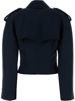 トレンチコート ALEXANDER MCQUEEN MIDNIGHT BLUE WOOL TRENCH COAT Alexander McQueen - Wool and cotton trench coat