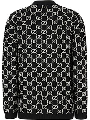 【送料&関税込】Gucci Embroidered Stretch Wool Blend Cardiga Gucci Embroidered Stretch Wool Blend Reversible Cardigan