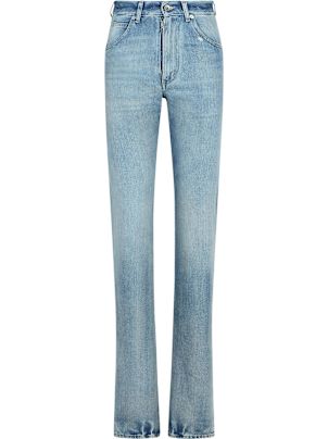 デニム・ジーパン Maison Margiela Jeans gamba dritta Maison Margiela Slash-Sides Wide-Leg Denim Pants - Bergdorf