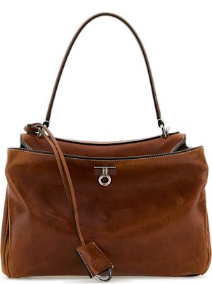 Balenciaga Caramel Leather Small Rodeo Handbag | italist